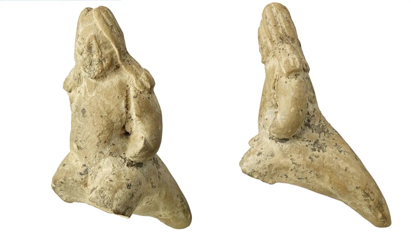 Πήλινο νεολιθικό ειδώλιο Κένταυρος από το Σέσκλο Θεσσαλίας (6500-5800 π.Χ.)