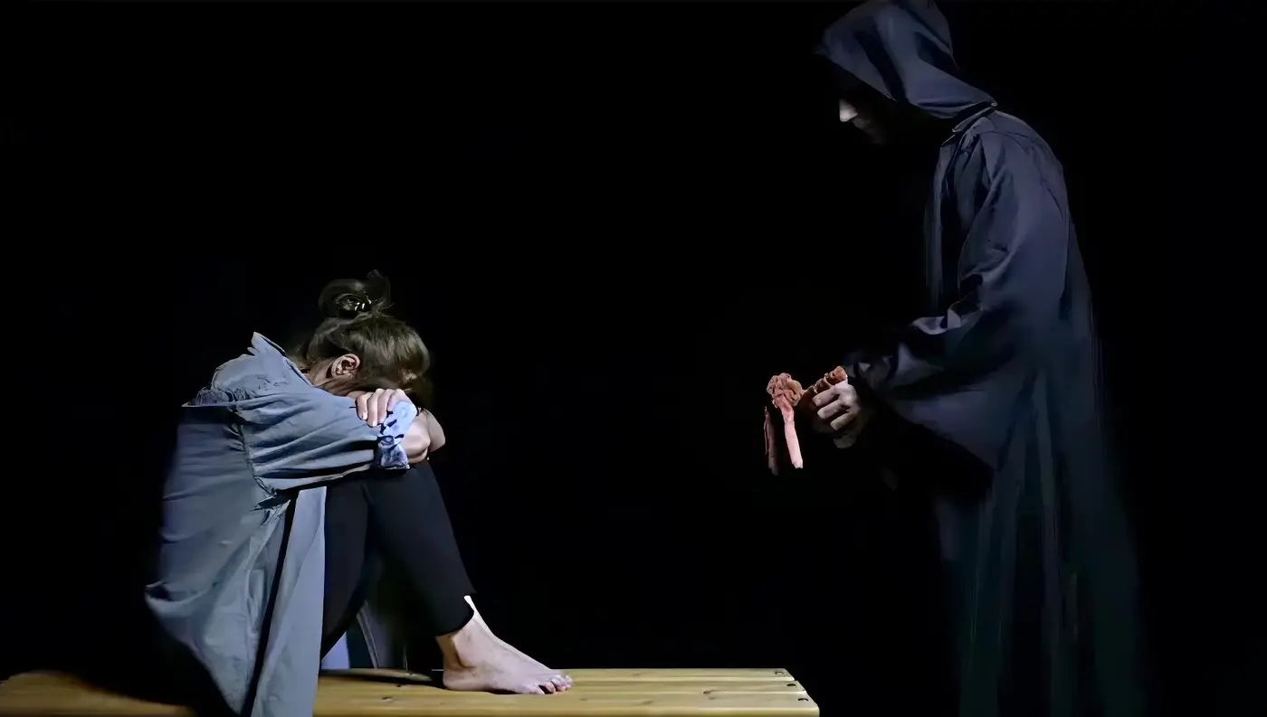 Θεατρική παράσταση Τζόρνταν Θέατρο Τεχνών Λάρισα Βασιλική Μπερτσιά