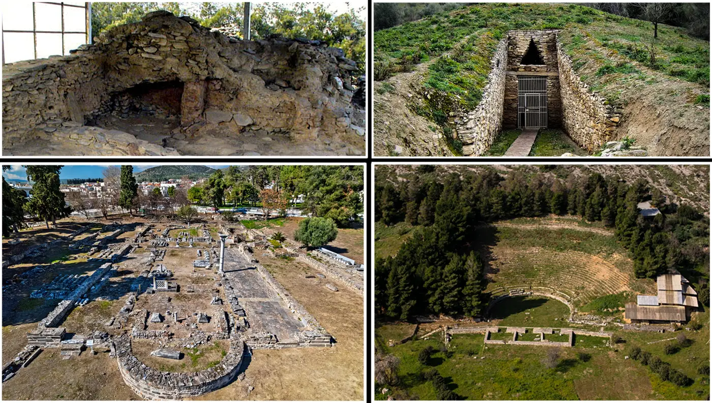 Πανοραμική άποψη αρχαιολογικού χώρου στη Μαγνησία, αναδεικνύοντας την πλούσια ιστορία του νομού.