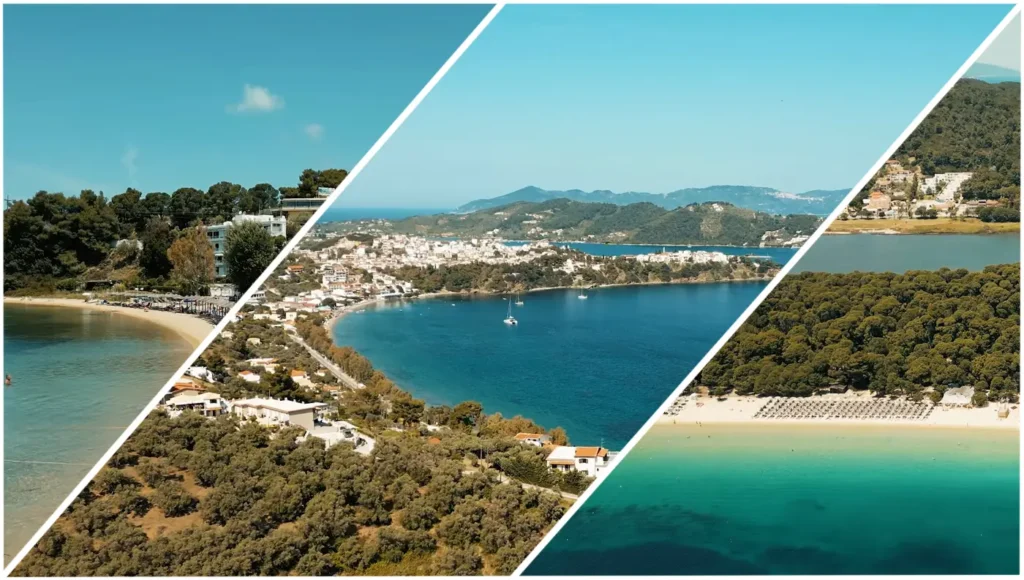 Καταγάλανα, ήρεμα νερά και πλούσια βλάστηση στις παραλίες της Σκιάθου.
