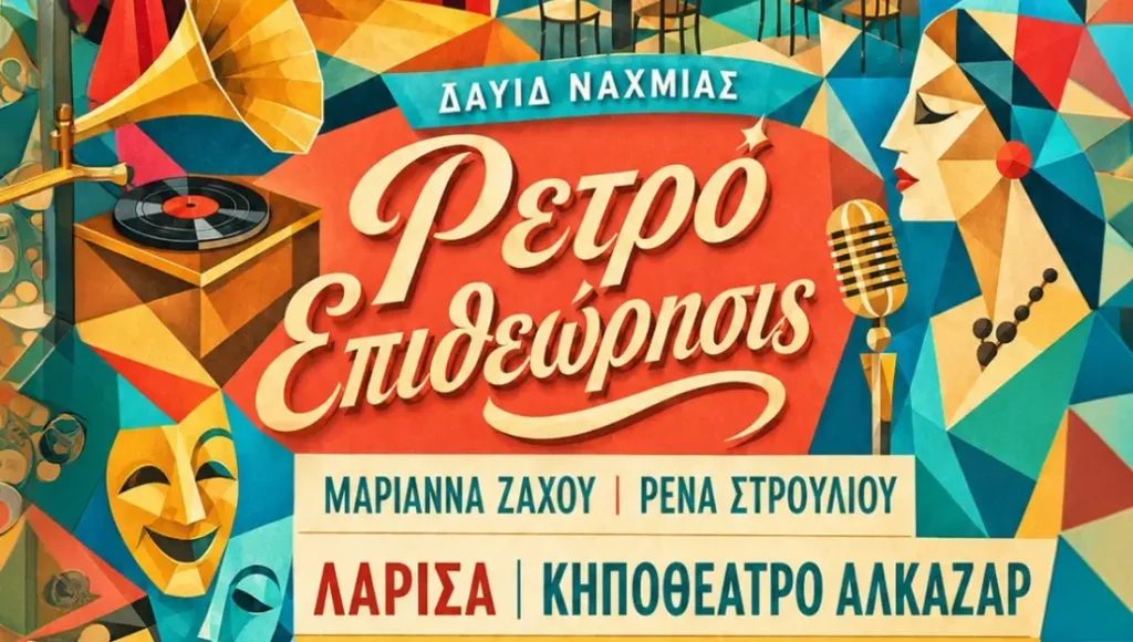 Ο μουσικός Δαυίδ Ναχμίας παίζει πιάνο για την παράσταση Ρετρό Επιθεώρηση.